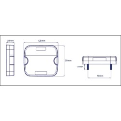 Lampa stop auto Patrata LED 4 functii Stop, Pozitie, Semnaliztor si Ochi pisica 10-30V Lampa stop auto Patrata LED 4 functii Stop, Pozitie, Semnaliztor si Ochi pisica 10-30V